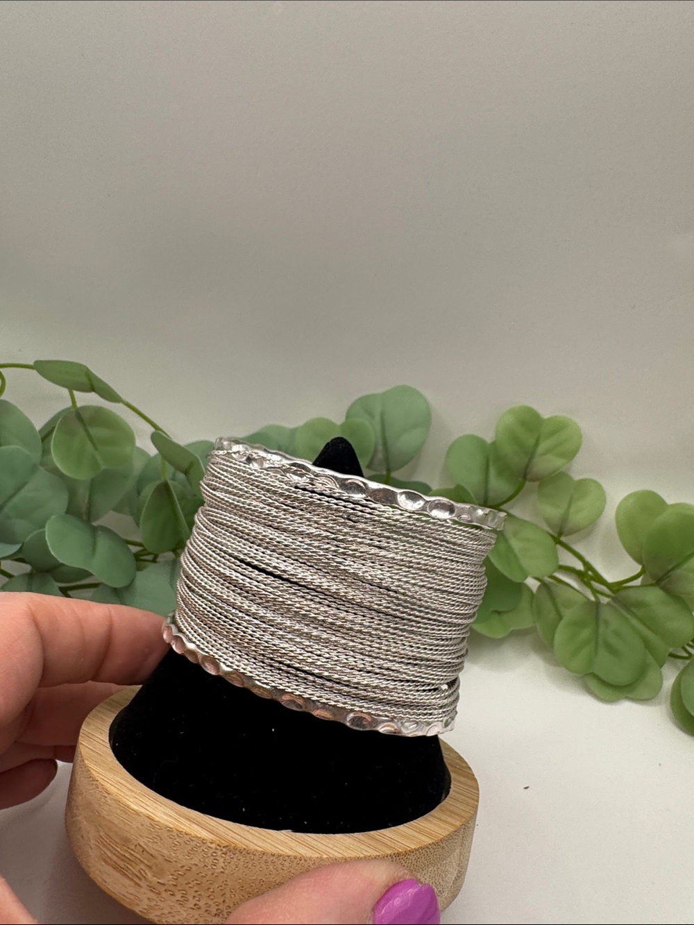 Pomina Silver Tone Multi Strand Cuff Bracelet (BR1616/1) - Picture 2 of 7